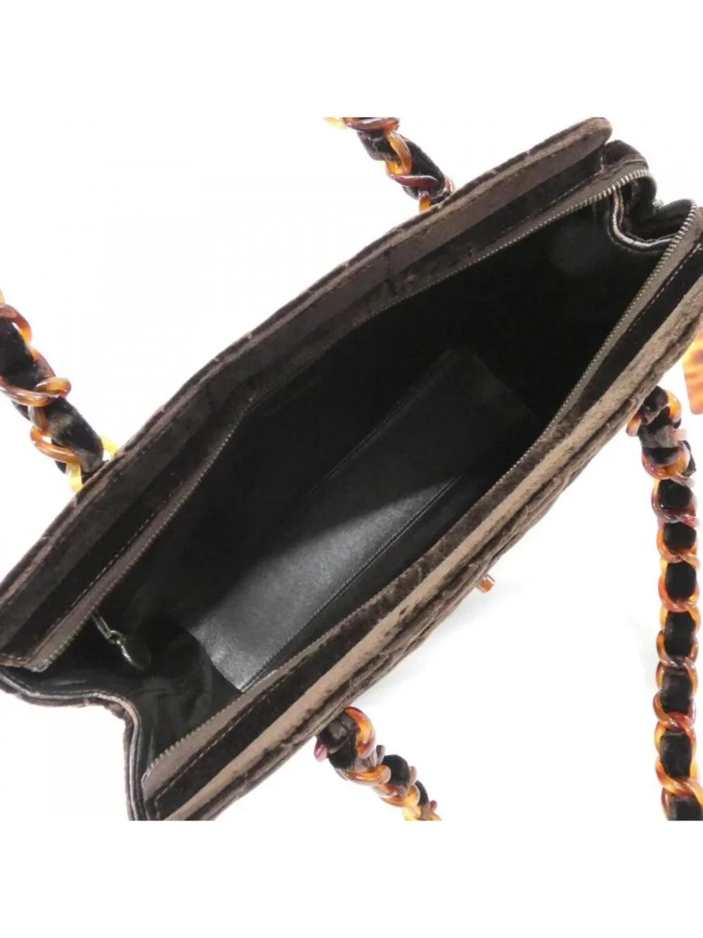 Chanel Vintage Bag Handbag Brown